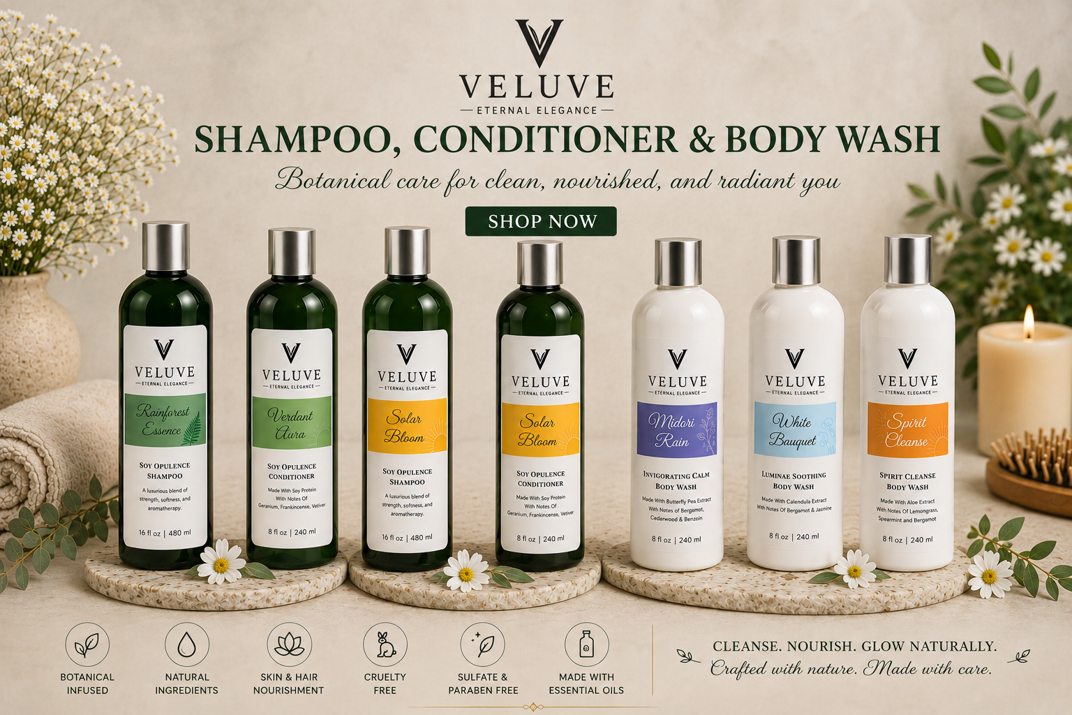 Veluve Hair and Body Collection