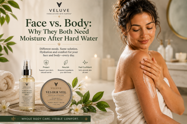 Face vs. Body: Why They Both Need Moisture After Hard Water